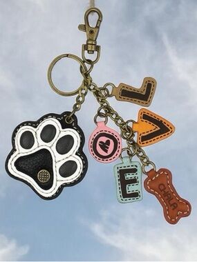 Chala Paw 🐾 bag charm key fob key chain🐾 PETA APPROVED!!